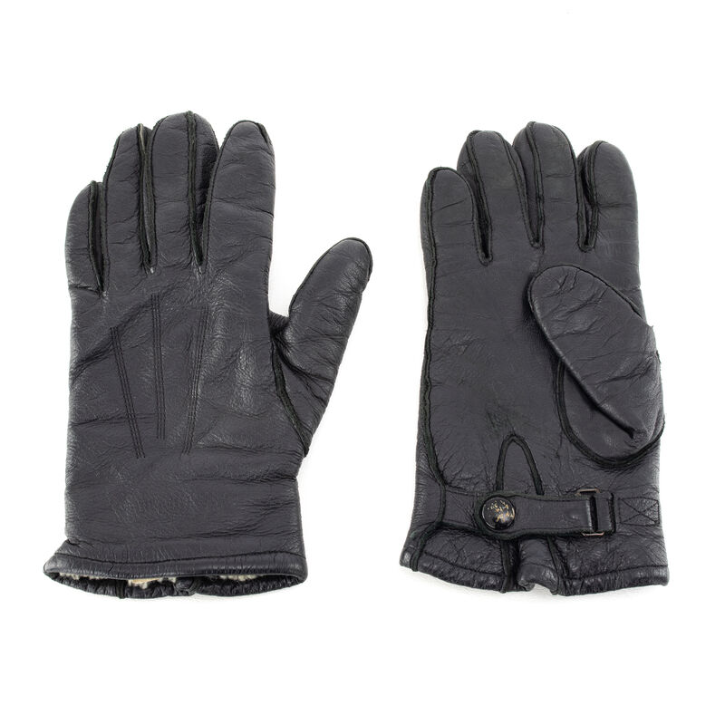 Dutch Black Leather Gloves w/ Sherpa | Issued, , large image number 2